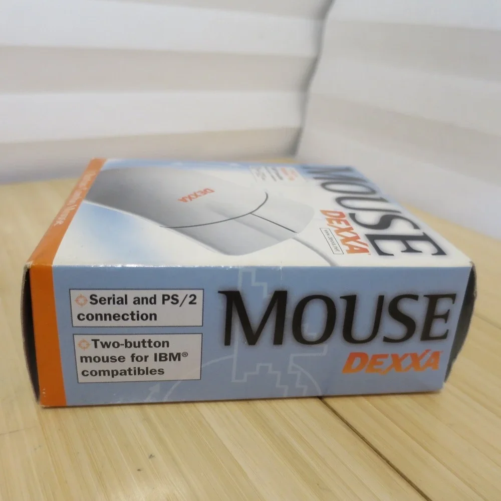 Dexxa‎ Standard Wheel Scroll 2 Button PS2 DB-9 Mouse IBM Compatible Serial PS2